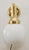 1920s Vintage Art Deco Wall Lamp in Brass and Glass, 1920s For Sale - Image 5 of 10