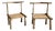 Antique Primitive Low Chairs, 20th Century, Set of 2 For Sale