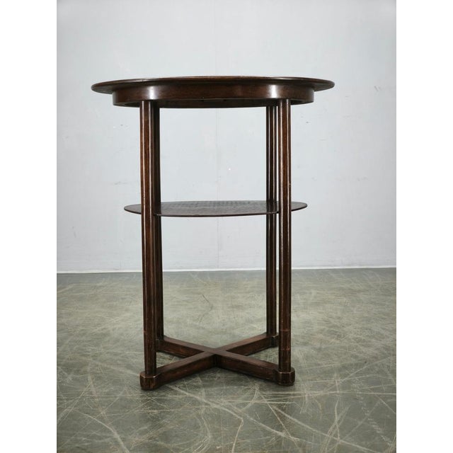Wood Vienna Secession Oval Table by Josef Hoffmann, 1890s For Sale - Image 7 of 13