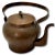 Large Unusual Antique French Arts & Crafts Hand Wrought Solid Copper Tea Kettle - Circa Early 1900s For Sale - Image 4 of 12