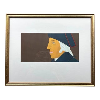 Framed Alex Katz Print "Washington", Kent Spirit of Independence Portfolio '75 For Sale
