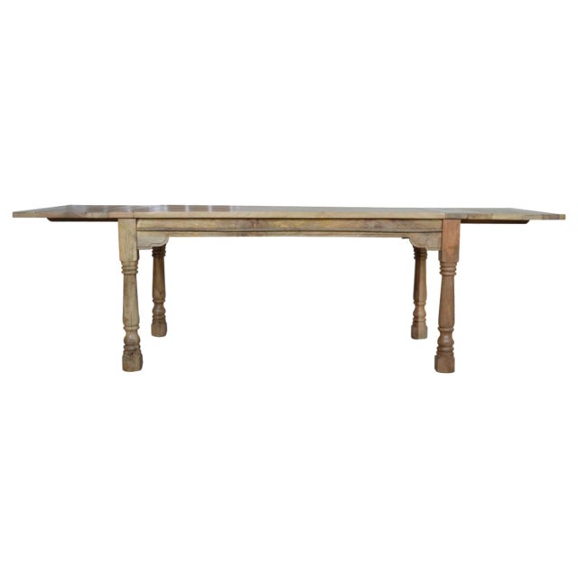 This Dining Table radiates rustic elegance and versatility. Expertly handcrafted from 100% solid mango wood with a hand-...