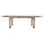 This Dining Table radiates rustic elegance and versatility. Expertly handcrafted from 100% solid mango wood with a hand-...