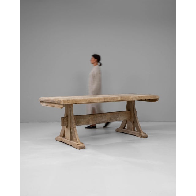 French Provincial 20th Century French Oak Dining Table For Sale - Image 3 of 18