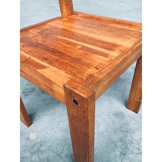 Wood Postmodern Teak Side Chair, France, 1990s For Sale - Image 7 of 18