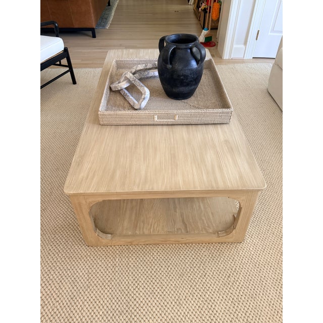 Ming Arched Rectangular Coffee Table For Sale In Washington DC - Image 6 of 14