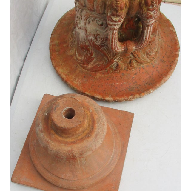 Garden Planter Italian Terra Cotta Classical Urn For Sale - Image 10 of 12