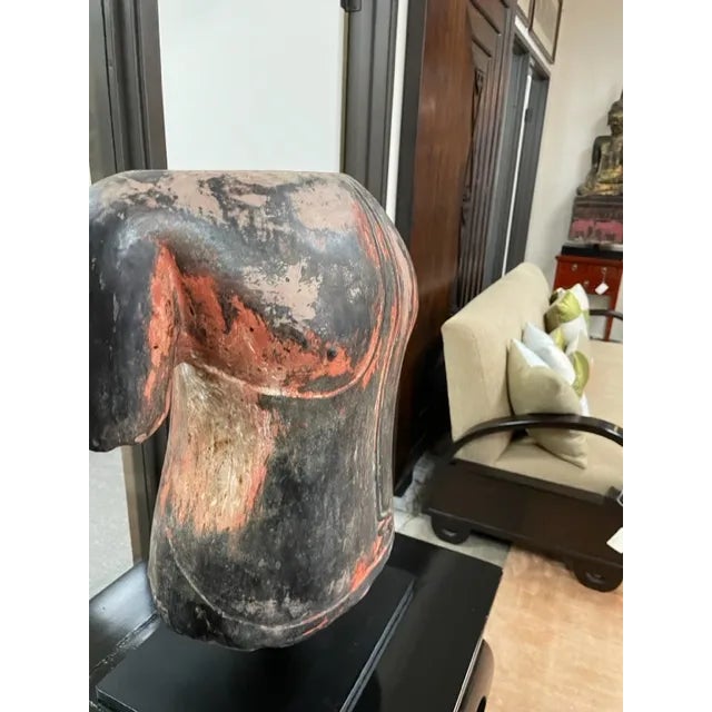 Late 18th Century Antique Sandstone Buddha Torso Sculpture For Sale - Image 5 of 7