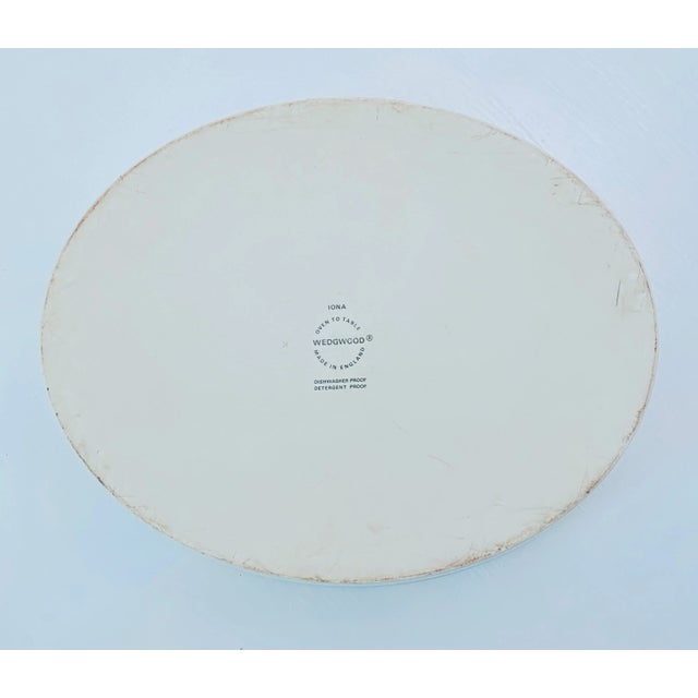English Vintage Wedgwood China Iona Oval Baker For Sale - Image 3 of 5
