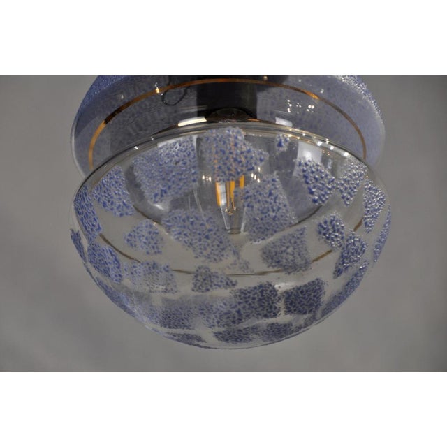 1970s Blue Diabolo Ceiling Lamp, 1970s For Sale - Image 5 of 14