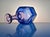 Artist Collection Antikva Series Art Vase in Glass by Bertil Vallien for Kosta Boda, Sweden, 1970s For Sale - Image 14 of 15
