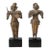 18th C Pair of Indian Bronzes Shiva Parvati as Hunters South India Tamil Nadu Metal Antique For Sale