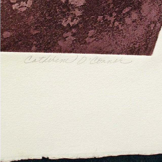 1980s "Hollister Ranch I and II" Landscape Etchings by Catherine O'Connor - a Pair For Sale - Image 11 of 12