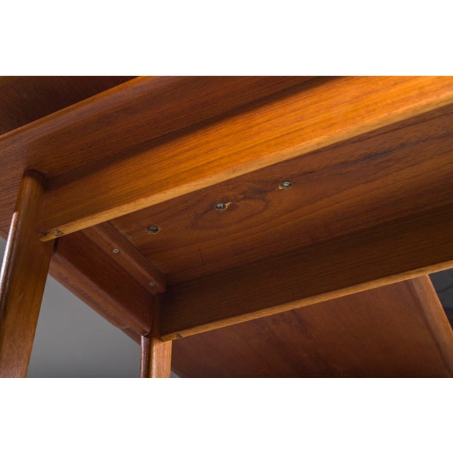 Mid-Century Modern L-Shaped Teak Desk, 1970s For Sale - Image 10 of 18