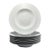 Crate & Barrel "Maison" 7 White Porcelain Large Rim Pasta or All Purpose Bowls For Sale