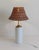 Mid-Century Marbella Style White Ceramic, Brass and Wicker Table Lamp from Carstens Tönnieshof, 1960s For Sale - Image 12 of 15