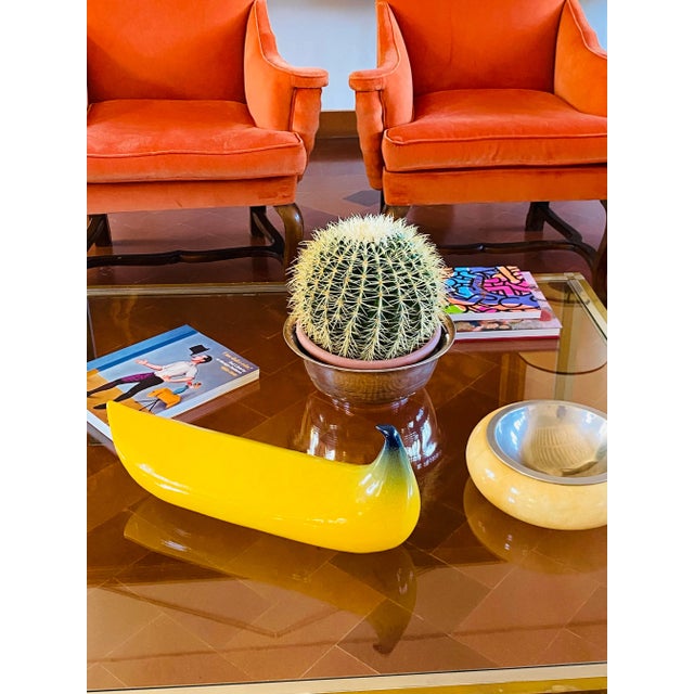 Yellow Banana Ceramic Sculpture, Zanolli Nove Italy, Ca. 1970 For Sale - Image 10 of 13