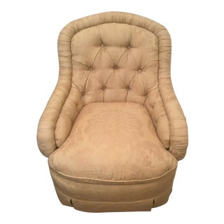 Baker Furniture Tufted Club Chair For Sale