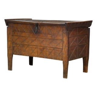 Antique Shepherds Chest, 1850s For Sale