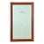 French 19th Century Carved Walnut Symmetrical Bistro Mirror For Sale