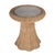 Flora 22 in. W Round Rattan Scalloped Edge End table, Natural Rattan For Sale In Chicago - Image 6 of 6