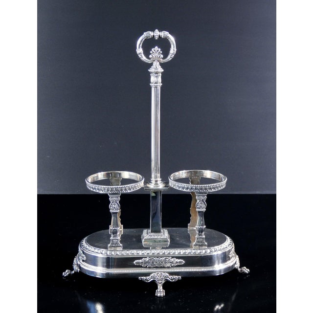 Cruet Set in 800 Silver and Crystal by Ricci Alessandria, Set of 3 For Sale - Image 11 of 18