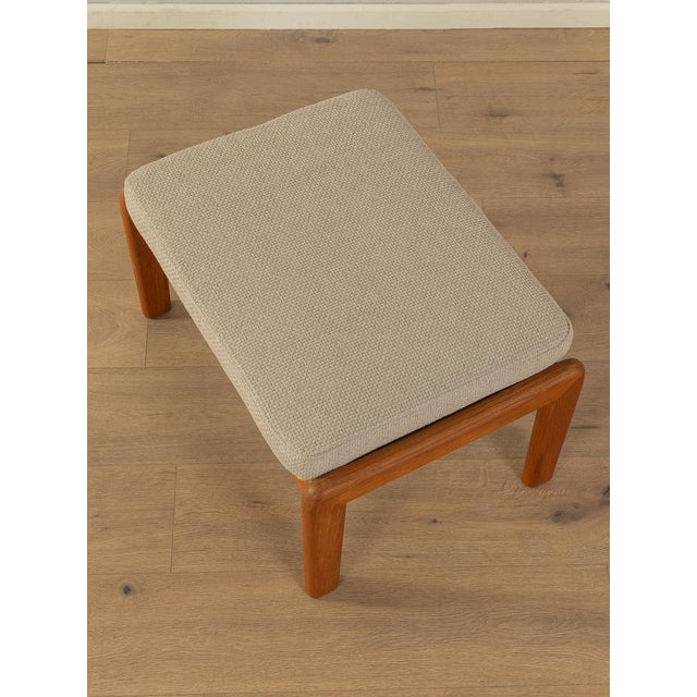 Mid-Century Modern Teak Frame Stool, 1960s For Sale - Image 3 of 8