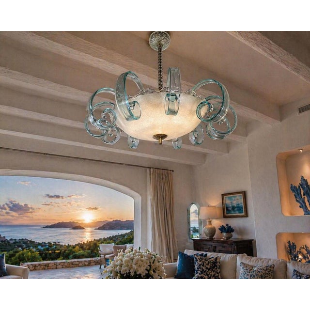 Murano Chandelier from Barovier, 1950s For Sale - Image 4 of 17