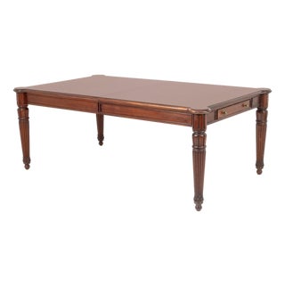 Ralph Lauren Flame Mahogany Extending Dining Table For Sale