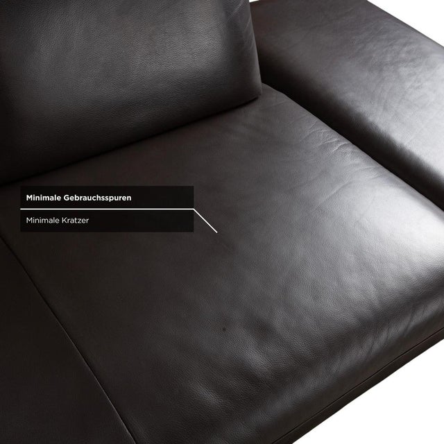 Brown Espresso Leather Loop Corner Sofa with Manual Function from Willi Schillig For Sale - Image 12 of 18