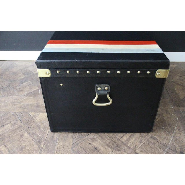 Car Trunk in Black Canvas from Louis Vuitton, 1920s For Sale - Image 9 of 18