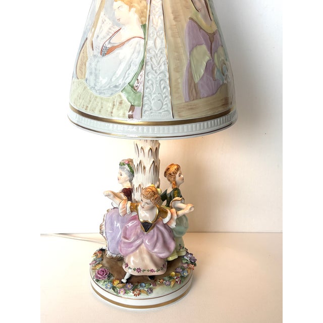 Porcelain Lithophane Table Lamp from PMP Plaue von Schierholz, 1950s For Sale - Image 16 of 18