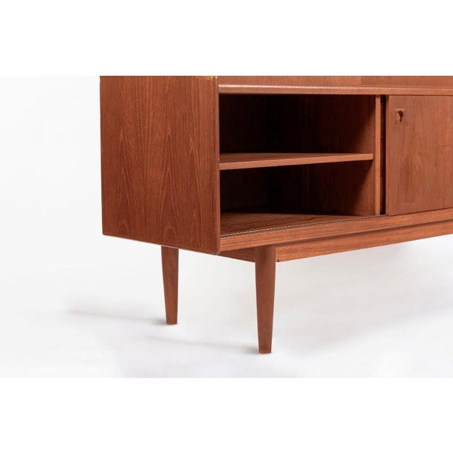 Mid-Century Danish Teak Tall Sideboard or Bar Cabinet by Johannes Andersen For Sale - Image 13 of 18