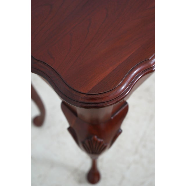 Wood Ethan Allen Georgian Court Cherry Sofa Table For Sale - Image 7 of 18