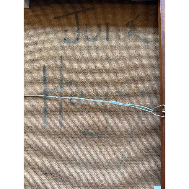 Vintage Mid Century Original Abstract Painting on Board For Sale - Image 12 of 12