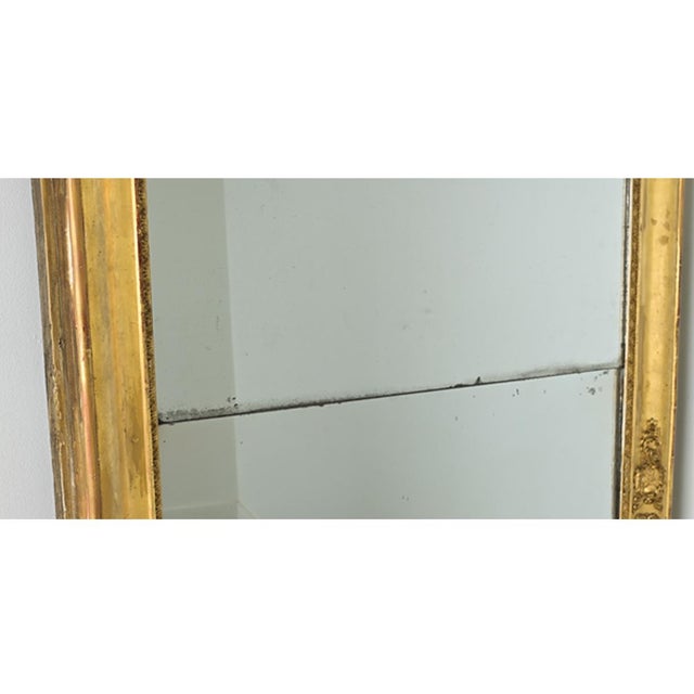 Gold French 19th Century Empire Gold Gilt Mirror For Sale - Image 8 of 12