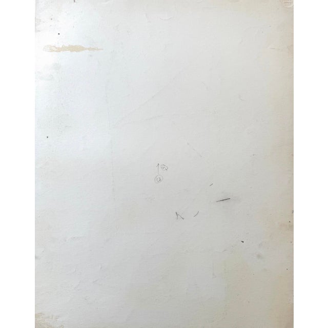 Silvin Bronkart, Large Geometric Abstract Composition, 1953, Charcoal on Paper For Sale - Image 7 of 10