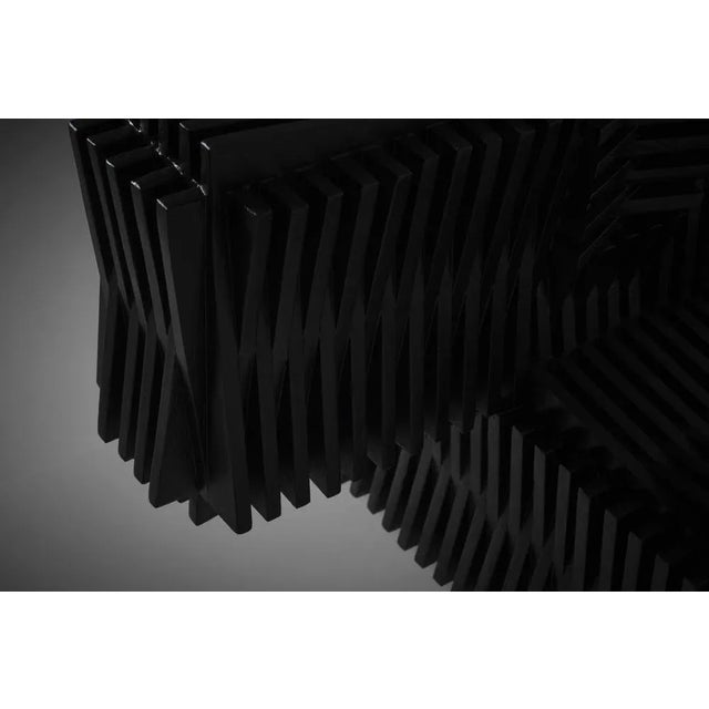 Abstract geometric sculpture by Edison Parra (1945-), Venezuela 1970s. Parra had his academical training between 1960 and...