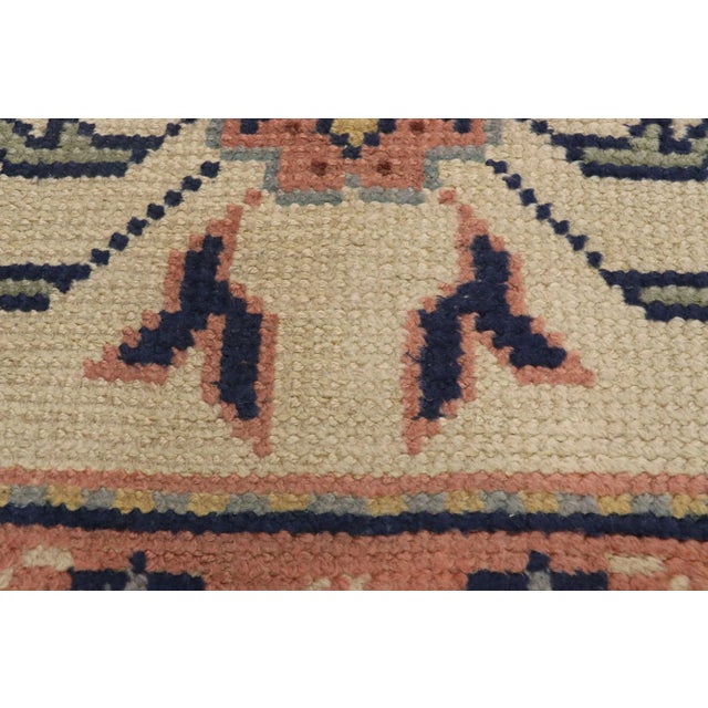 Vintage Turkish Oushak Runner - 04'02 X 11'00 For Sale - Image 4 of 10