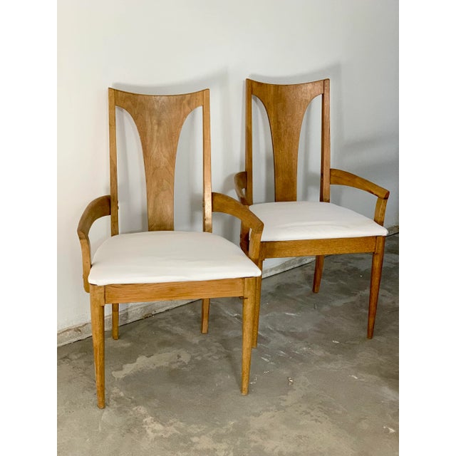 Mid-Century Broyhill Brasilia Captain Dining Chairs - A Pair For Sale - Image 9 of 9