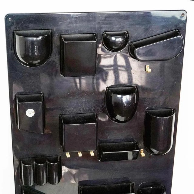 Black Utensilo II Wall Organizer by Dorothee Maurer Becker for Design M, Germany, 1970s For Sale - Image 4 of 14