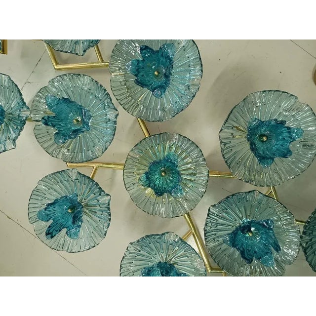 Amazing Murano piece which can be mounted both as applique and as a ceiling chandelier. Particular and original applique...