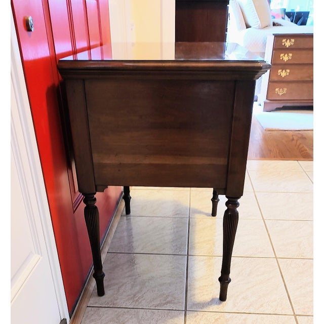 Wood 1980s Ethan Allen Cherry End/Night Table For Sale - Image 7 of 14