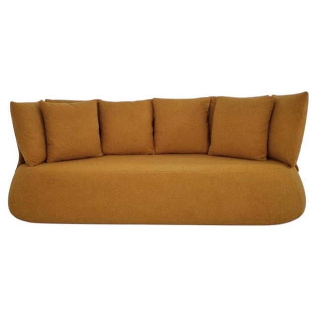 Fat Sofa in Mustard Bouclé Fabric from B&B Italia For Sale - Image 4 of 7