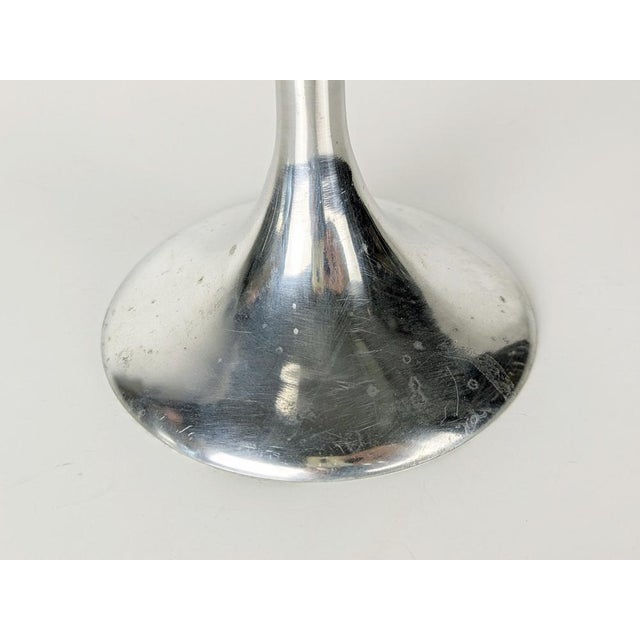 Large Italian Aluminum Brutalist Candlestick, 1970s For Sale - Image 10 of 12
