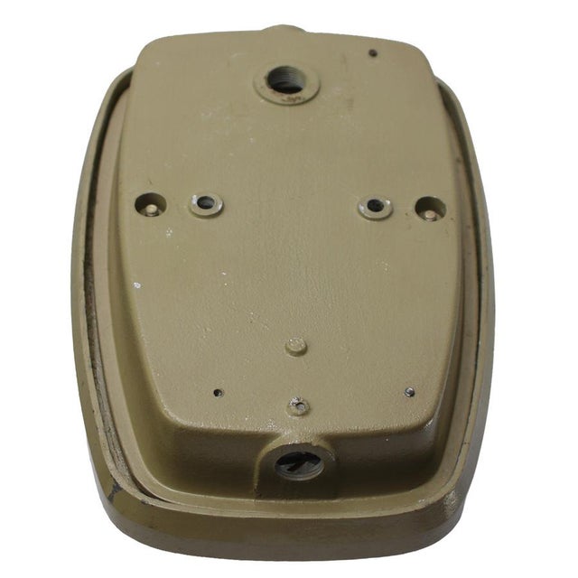 Vintage French Industrial Green Frosted Reeded Glass Wall Sconce For Sale - Image 7 of 8