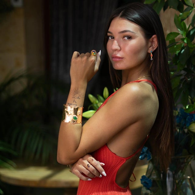 Trinity Gemstone Harmony Earrings For Sale - Image 4 of 7