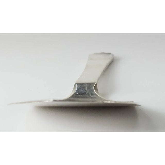 Mid-Century Modern Mid-Century Modern Sterling Silver Server in Pyramid Pattern by Georg Jensen For Sale - Image 3 of 9