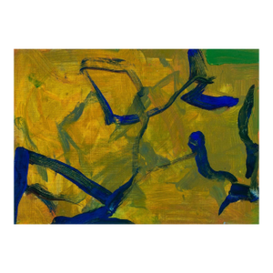Robert O'Meara Abstract Composition in Green Oil