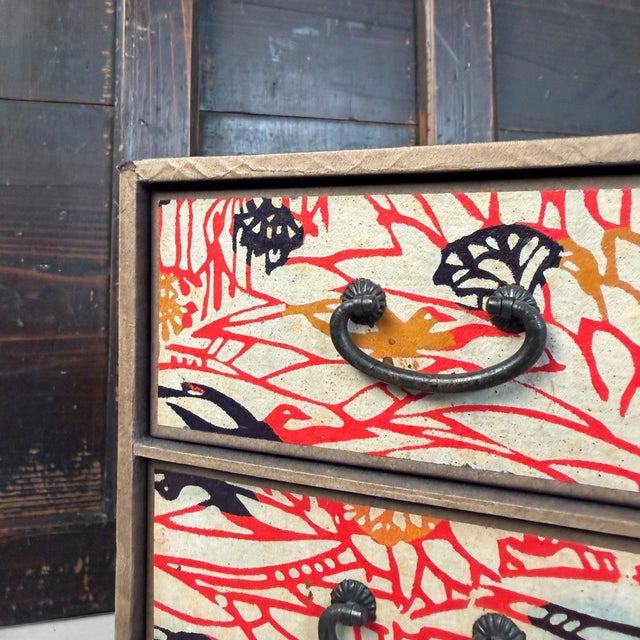 1950s Vintage Japanese Mini Chest of Drawers, 1950s For Sale - Image 5 of 9
